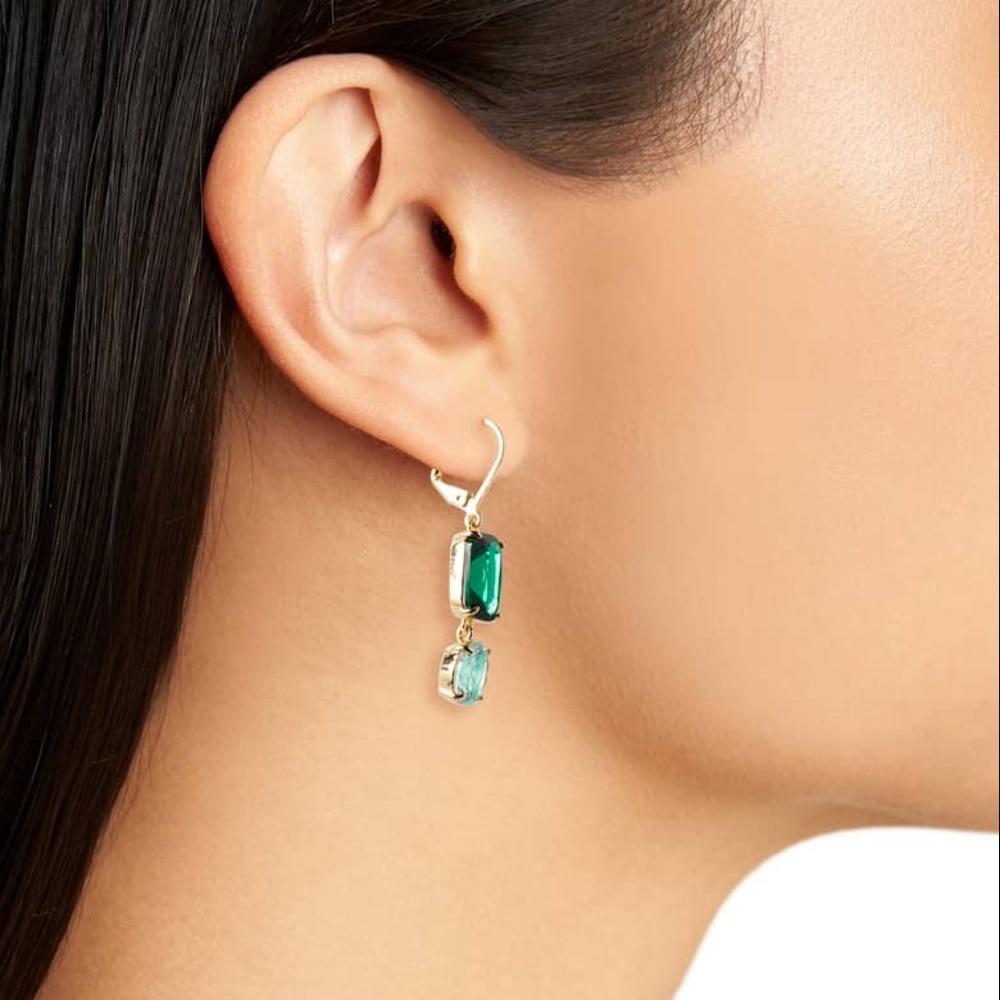 ♠ KATE SPADE ♠️ Shine On Mismatch Drop Earrings - Picture 6 of 7
